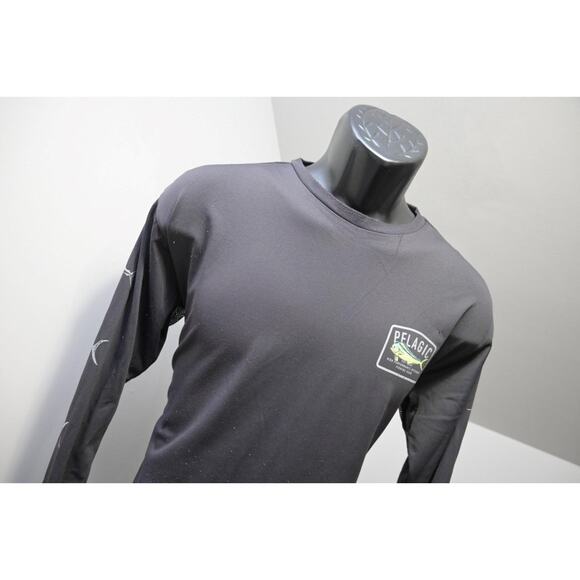 Pelagic Waterman Tee UVA Shirt Fishing Black 100% Nylon Graphic Mens Size Large - Picture 4 of 12